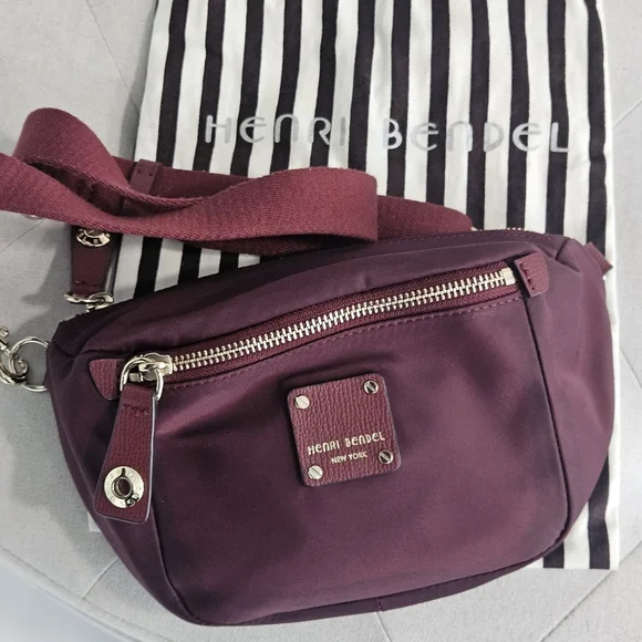 Henri Bendel Fanny/Crossbody/Belt Bag Burgundy - Picture 2 of 14